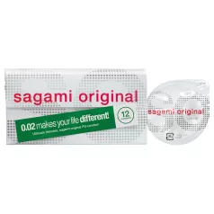 Sagami Original 0,02 - Kondom - 55 mm (12 Stk.)