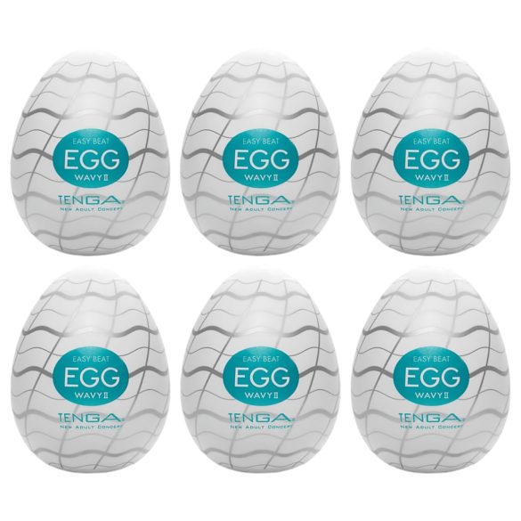 TENGA Wavy II: 6er Set Ei-Masturbatoren