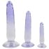Crystal Clear - Analdildo Trainer Set - 3 Stück (Transparent-Blau)