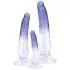 Crystal Clear - Analdildo Trainer Set - 3 Stück (Transparent-Blau)