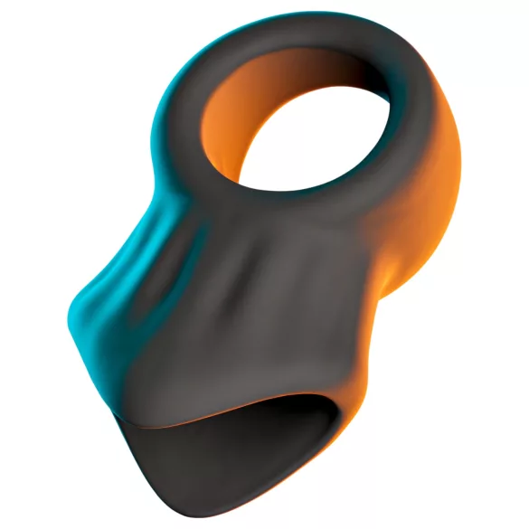 Erecto - Penisring mit Hodenstrecker (schwarz)
