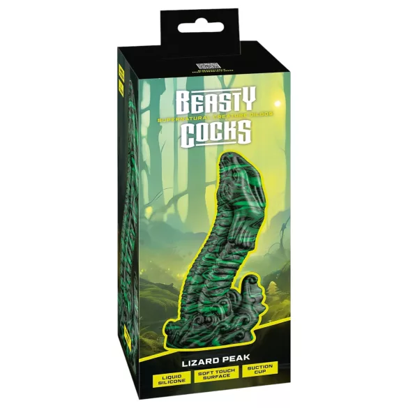 Beasty Cocks Lizard Peak - Skorpion-Penis-Dildo (grün-schwarz)