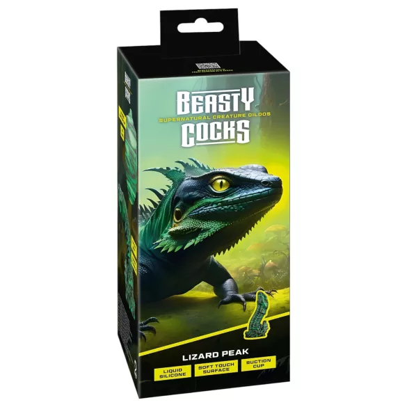 Beasty Cocks Lizard Peak - Skorpion-Penis-Dildo (grün-schwarz)