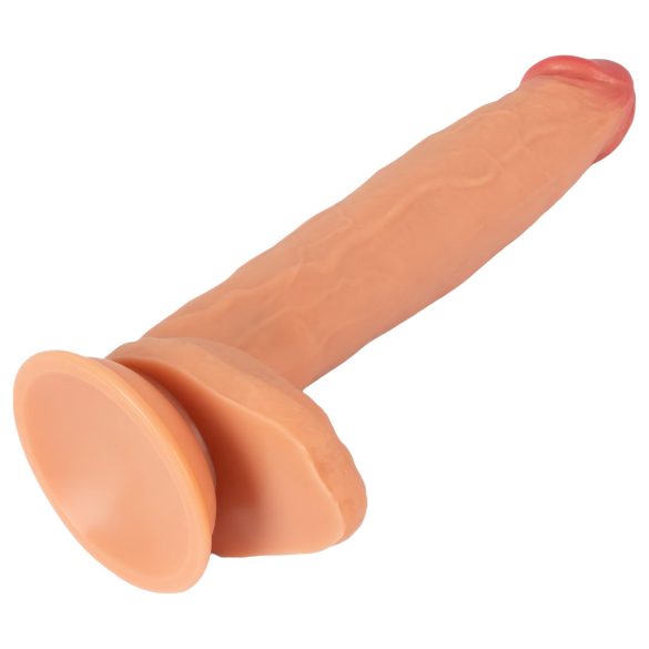 Realistixxx Real Giant - extra großer Dildo mit Hoden (naturfarben)