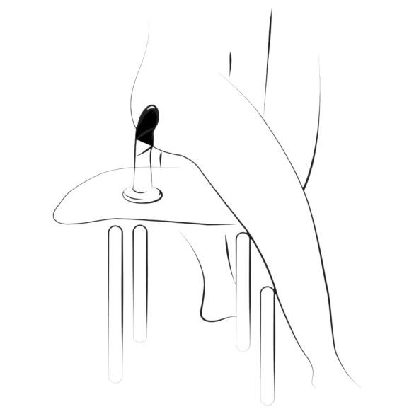 ROMP Piccolo - Flexibler Silikon-Dildo (blau-violett)