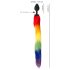 You2Toys - Silikon Analplug mit Schwanz (Regenbogen)