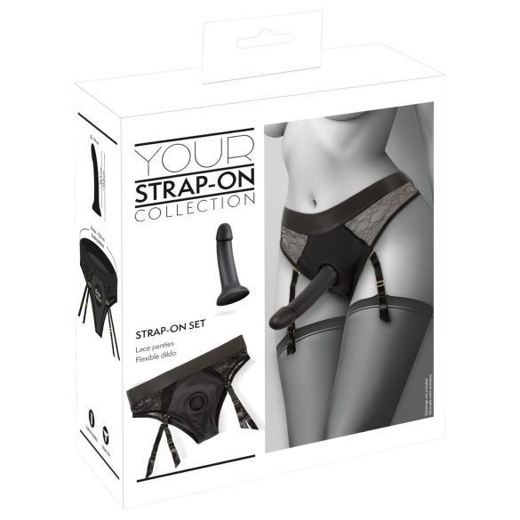 You2Toys – Strap-On Dildo mit Slip (schwarz)