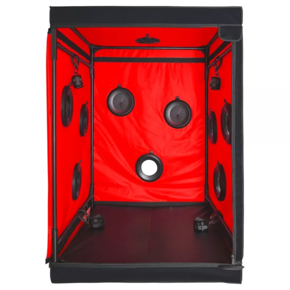 Secretdome - BDSM-Sexkabine mit Öffnungen (schwarz)