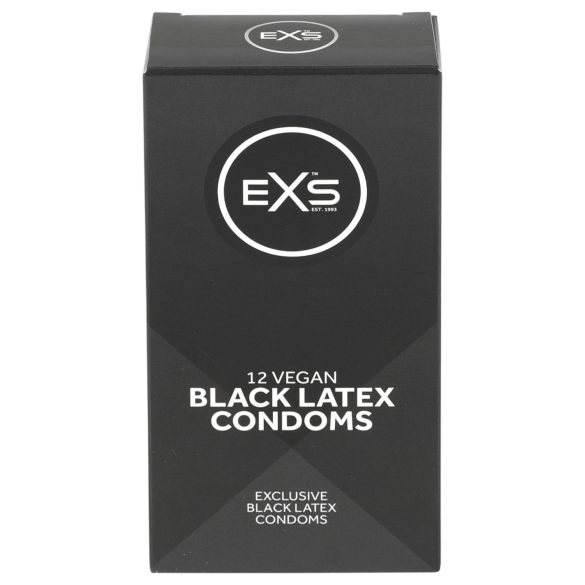 EXS Black - Schwarzes Latexkondom (12 Stk.)