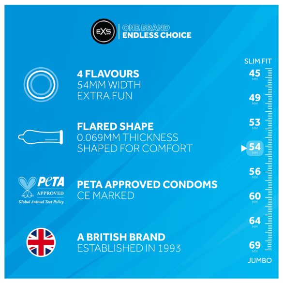 EXS Mixed - Kondome - gemischte Geschmacksrichtungen (12 Stk.)