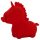 Unihorn Cupido's Liebling - Wiederaufladbarer Einhorn-Klitorisstimulator (Rot)