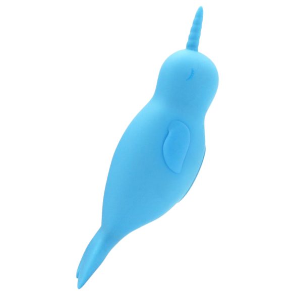 Unihorn Of The Sea - aufladbarer Narwal Klitoris-Stimulator (blau)