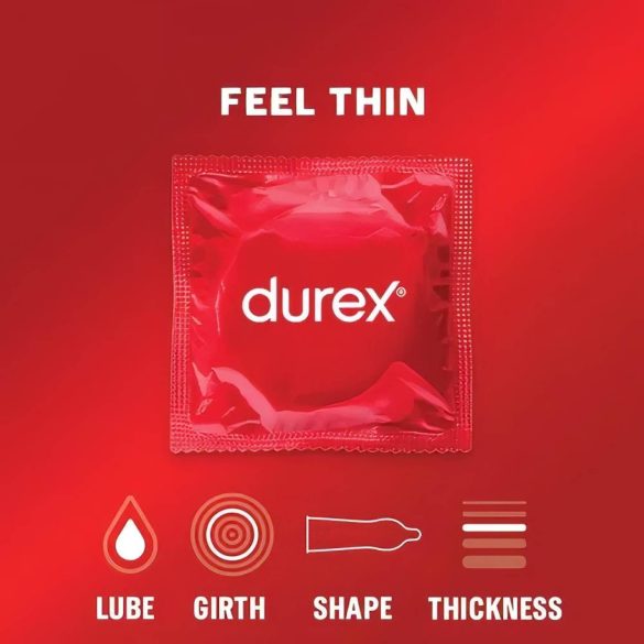 Durex Feel Thin - Natürliche Gefühle Kondome (18 Stk.)