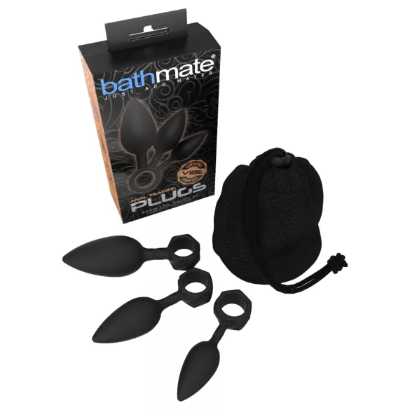 Bathmate Anal Training Plugs - Analplug-Set (schwarz)
