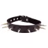 Rouge - echtes Leder, Nietenhalsband (schwarz)