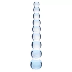 Clarity Elysian Pearls - Glasdildo mit Perlen (transparent)