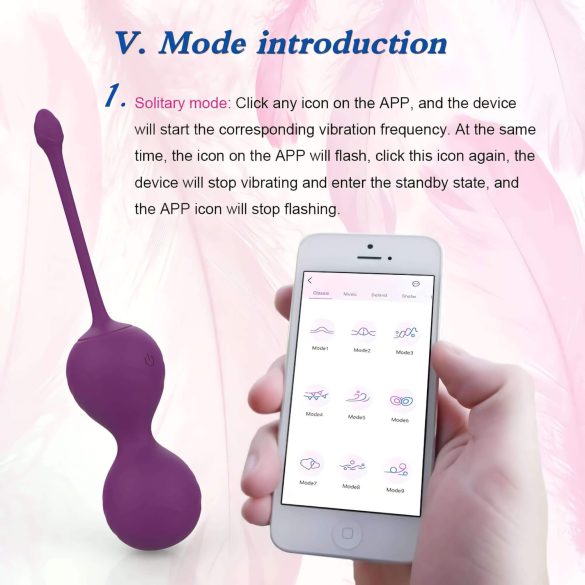 Lonely Winni - Intelligentes vibrierendes Ei (Pink)