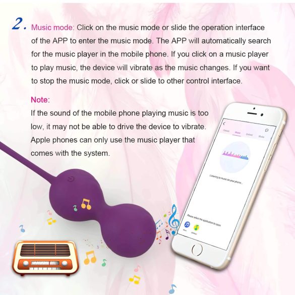 Lonely Winni - Intelligentes vibrierendes Ei (Pink)