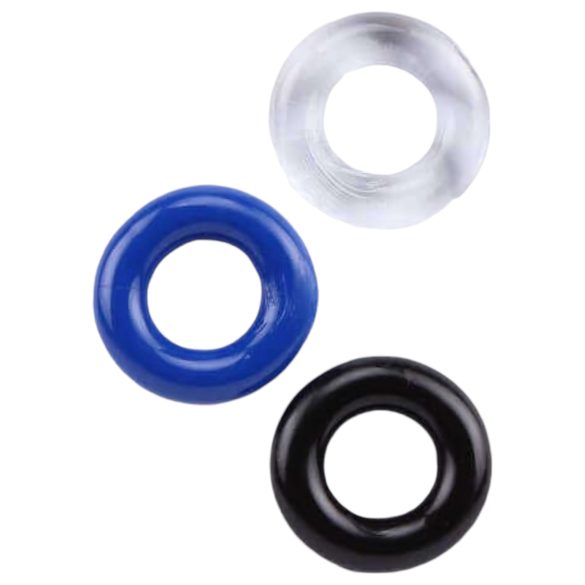 Lonely Stay Hard - Penisring-Set - Farbige (3-teilig)
