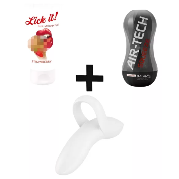 Paarangebot (Masturbator, Fingervibrator, Gleitmittel)