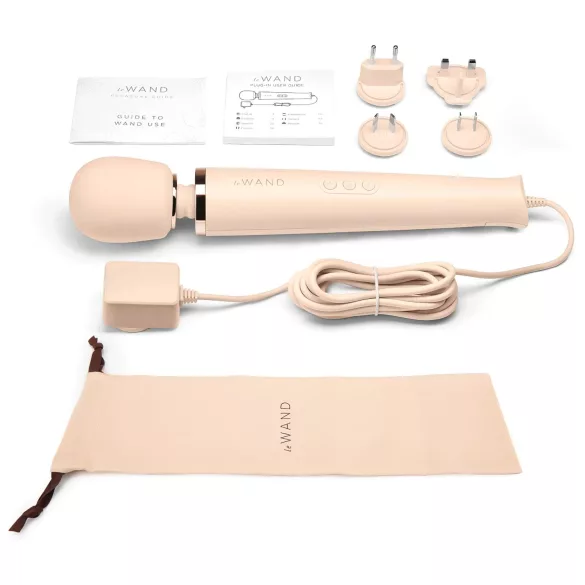 le Wand - exklusiver, elektrischer Massage-Vibrator (beige)