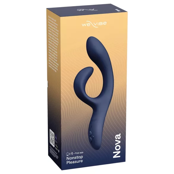 We-Vibe Nova 2 - App-gesteuerter flexibler Vibrator mit Klitorisstimulator (blau)