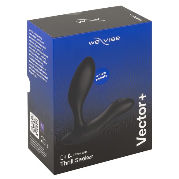 We-Vibe Vector+ - Wiederaufladbarer smarter Anal-Vibrator (schwarz)