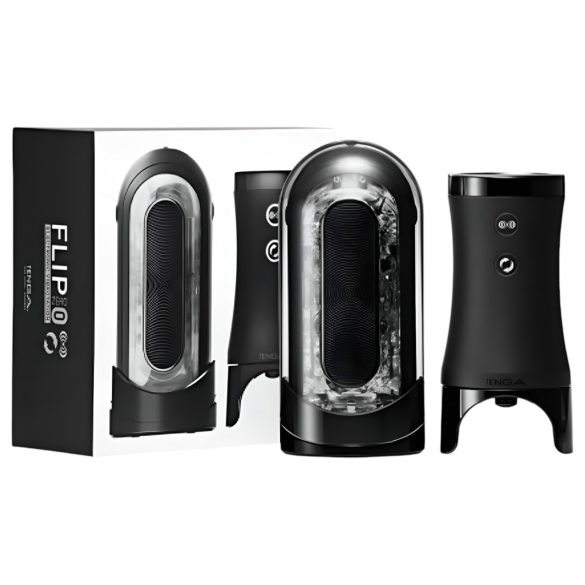 TENGA Flip 0 Electronic - automatischer Masturbator (schwarz)