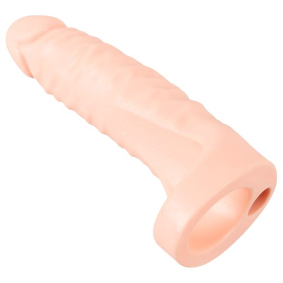 Realistixxx Double Fucker - anlegbarer Analvibrator (naturfarben)