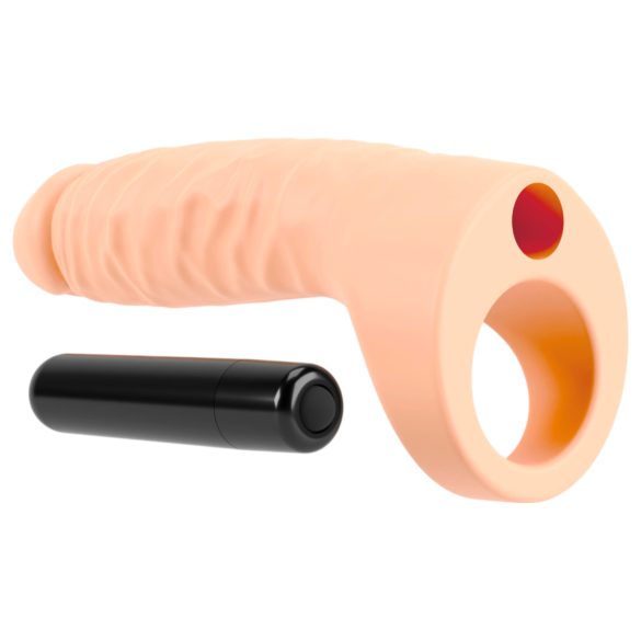 Realistixxx Double Fucker - anlegbarer Analvibrator (naturfarben)