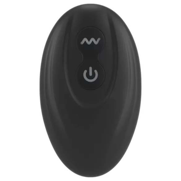 Rebell - Prostata-Vibrator mit Penis- und Hodenring (schwarz)
