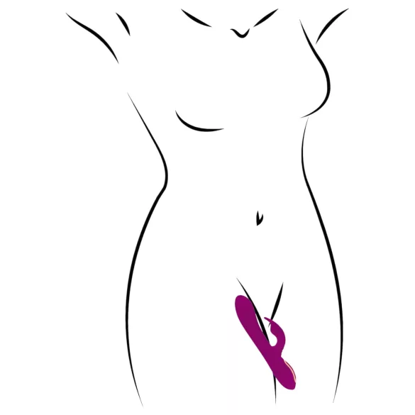 Javida - 3in1 Perlen-Rotationsvibrator (lila)