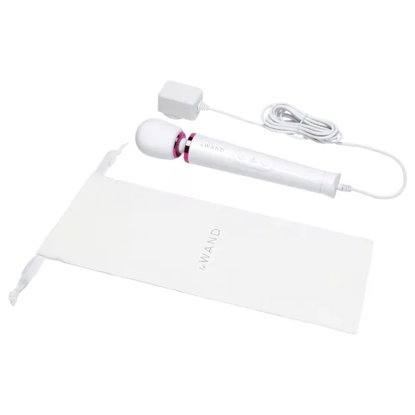 Le Wand Petite Plug-In - Netzbetriebener Massagestab Vibrator (Weiß)