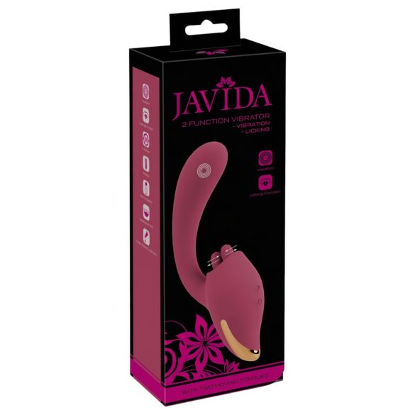 Javida - Zungen 2in1 Vibrator (rot)