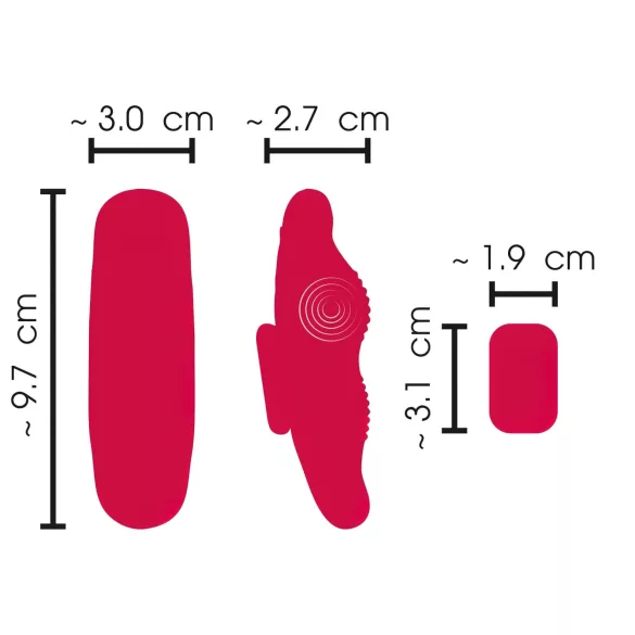 Smile - Akku-Radio-Pantyvibrator (rot)