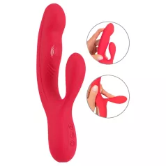 Smile Thumping Rabbit - Roter Akkuvibrator mit 3 Motoren