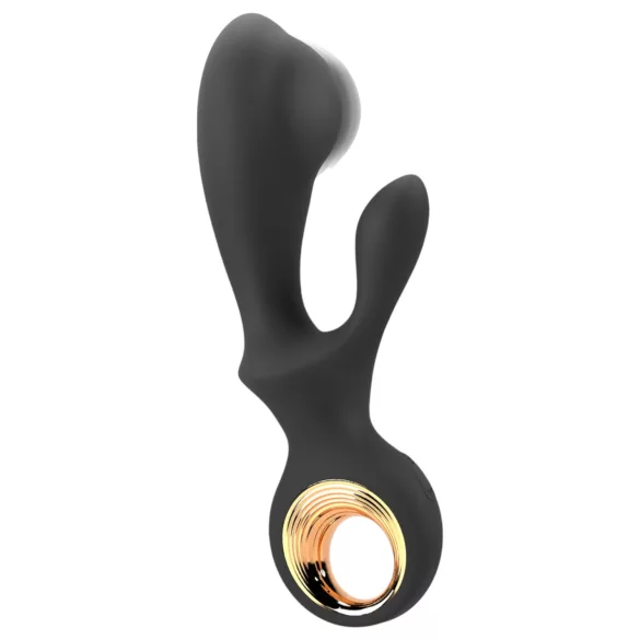 Eternal - Aufblasbarer Vibrator mit Klitorisstimulator (schwarz)