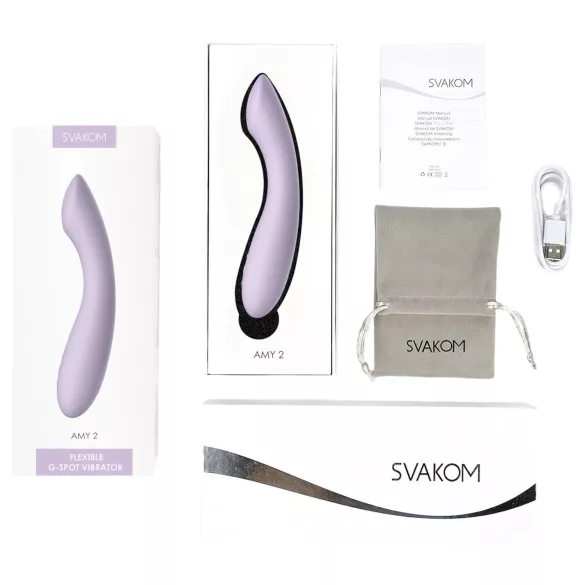 Svakom Amy 2 - wiederaufladbarer, wasserdichter G-Punkt-Vibrator (lila)