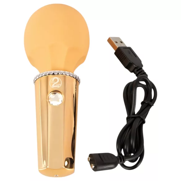 You2Toys Mini Wand - Akku Massagestab Vibrator (gelb)