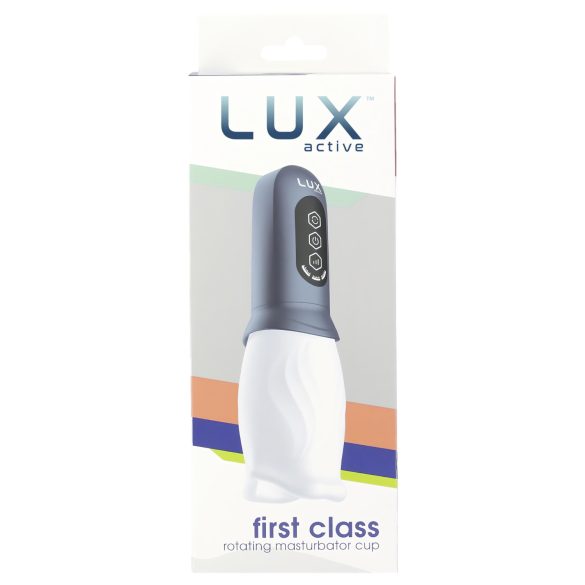LUX Active First Class - Drehkopf-Masturbator (weiß-grau)