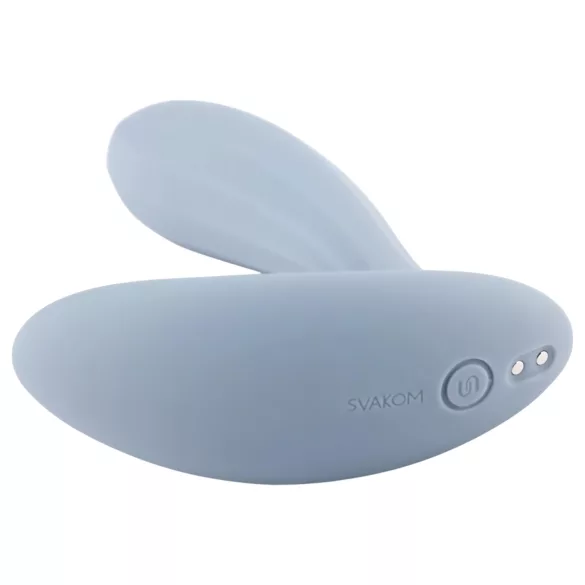 Svakom Erica - tragbarer, App-gesteuerter aufsetzbarer Vibrator (blau)