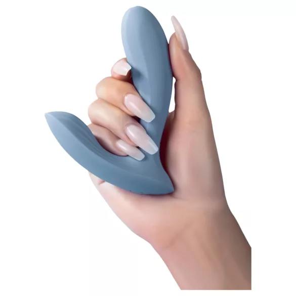 Svakom Erica - tragbarer, App-gesteuerter aufsetzbarer Vibrator (blau)