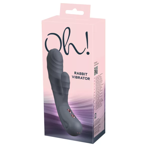You2Toys - Oh! Rabbit Vibrator mit Klitorisstimulator (schwarz)