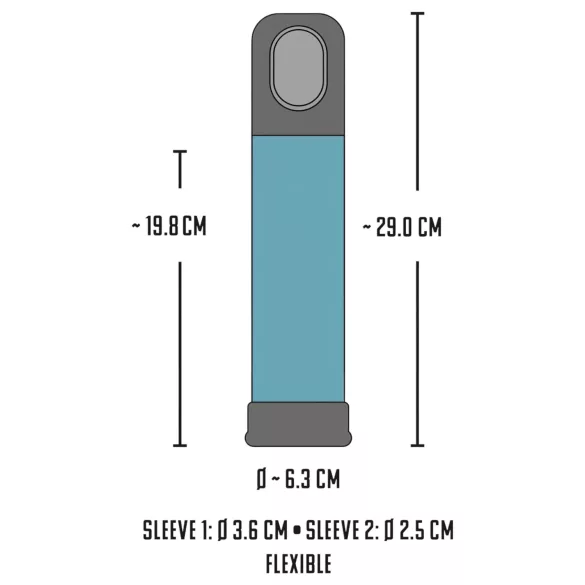 Mister Boner - automatische Penispumpe (blau)