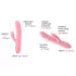Svakom Mora Neo - App-gesteuerter Vibrator mit Perlen und Klitorisstimulator (Pink)