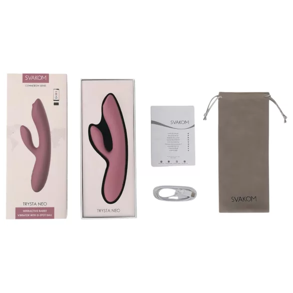 Svakom Trysta Neo - Vibrovibrator mit Klitorisarm (Rosa)