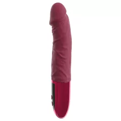   Beau Coeur Varelo - lebensechter, akkubetriebener Silikonvibrator (rot)