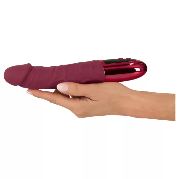 Beau Coeur Varelo - lebensechter, akkubetriebener Silikonvibrator (rot)