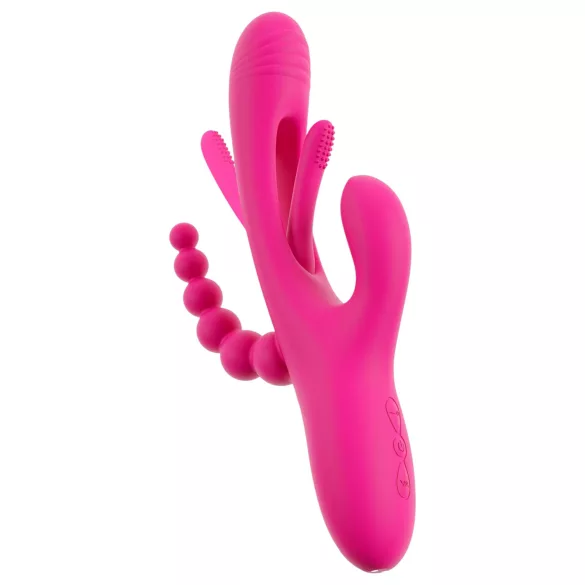 SMILE - Dreifach-Arms Vibrator mit Klitorisstimulator (pink)