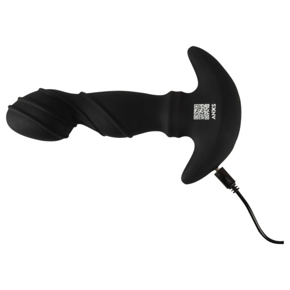 ANOS - Beweglicher Ring Prostatavibrator (Schwarz)